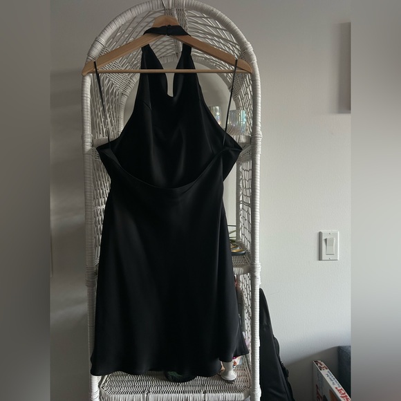 Aritzia Audience Satin Mini Halter Dress Size8 - Picture 3 of 6